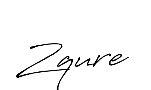 Zqure stylish signature style. Best Handwritten Sign (Antro_Vectra_Bolder) for my name. Handwritten Signature Collection Ideas for my name Zqure. Zqure signature style 7 images and pictures png