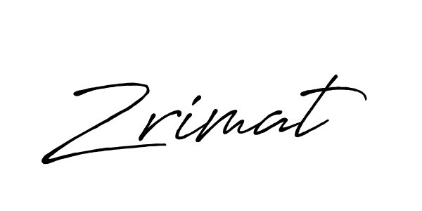 Use a signature maker to create a handwritten signature online. With this signature software, you can design (Antro_Vectra_Bolder) your own signature for name Zrimat. Zrimat signature style 7 images and pictures png