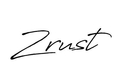 How to Draw Zrust signature style? Antro_Vectra_Bolder is a latest design signature styles for name Zrust. Zrust signature style 7 images and pictures png