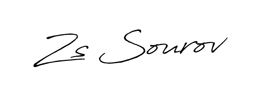 The best way (Antro_Vectra_Bolder) to make a short signature is to pick only two or three words in your name. The name Zs Sourov include a total of six letters. For converting this name. Zs Sourov signature style 7 images and pictures png