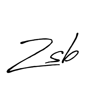 How to make Zsb name signature. Use Antro_Vectra_Bolder style for creating short signs online. This is the latest handwritten sign. Zsb signature style 7 images and pictures png