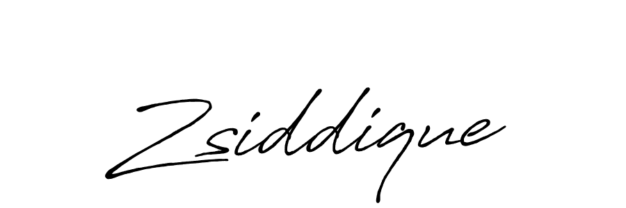 Make a beautiful signature design for name Zsiddique. With this signature (Antro_Vectra_Bolder) style, you can create a handwritten signature for free. Zsiddique signature style 7 images and pictures png