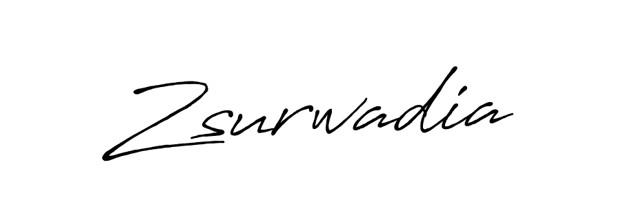 Create a beautiful signature design for name Zsurwadia. With this signature (Antro_Vectra_Bolder) fonts, you can make a handwritten signature for free. Zsurwadia signature style 7 images and pictures png