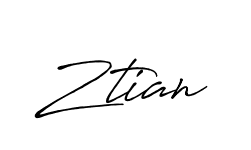 How to make Ztian signature? Antro_Vectra_Bolder is a professional autograph style. Create handwritten signature for Ztian name. Ztian signature style 7 images and pictures png