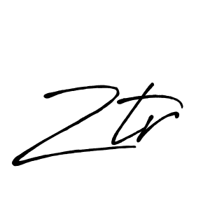Make a beautiful signature design for name Ztr. With this signature (Antro_Vectra_Bolder) style, you can create a handwritten signature for free. Ztr signature style 7 images and pictures png