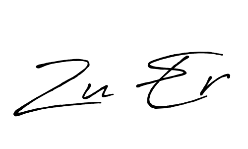 It looks lik you need a new signature style for name Zu Er. Design unique handwritten (Antro_Vectra_Bolder) signature with our free signature maker in just a few clicks. Zu Er signature style 7 images and pictures png