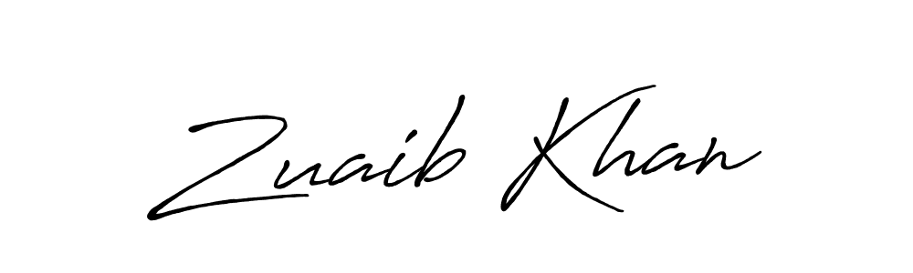 Also we have Zuaib Khan name is the best signature style. Create professional handwritten signature collection using Antro_Vectra_Bolder autograph style. Zuaib Khan signature style 7 images and pictures png
