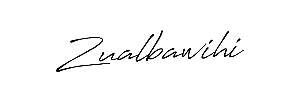 Design your own signature with our free online signature maker. With this signature software, you can create a handwritten (Antro_Vectra_Bolder) signature for name Zualbawihi. Zualbawihi signature style 7 images and pictures png
