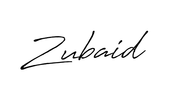 Create a beautiful signature design for name Zubaid. With this signature (Antro_Vectra_Bolder) fonts, you can make a handwritten signature for free. Zubaid signature style 7 images and pictures png