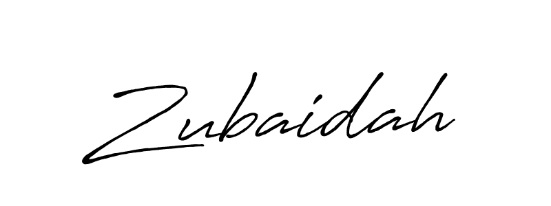 How to make Zubaidah signature? Antro_Vectra_Bolder is a professional autograph style. Create handwritten signature for Zubaidah name. Zubaidah signature style 7 images and pictures png