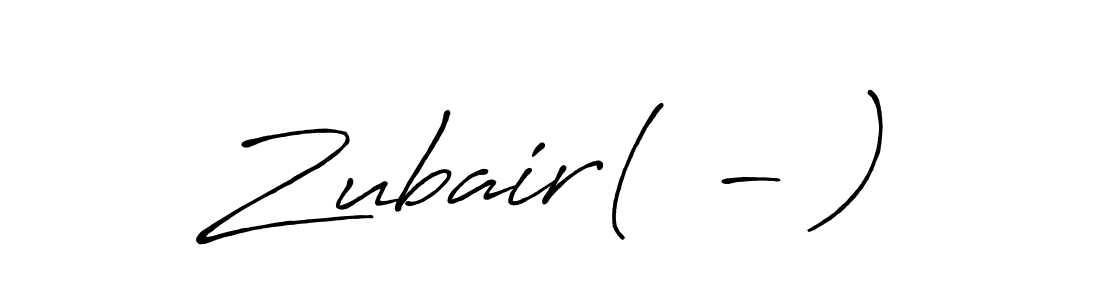 Use a signature maker to create a handwritten signature online. With this signature software, you can design (Antro_Vectra_Bolder) your own signature for name Zubair(^-^). Zubair(^-^) signature style 7 images and pictures png