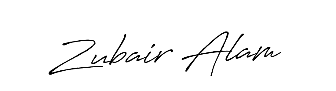 The best way (Antro_Vectra_Bolder) to make a short signature is to pick only two or three words in your name. The name Zubair Alam include a total of six letters. For converting this name. Zubair Alam signature style 7 images and pictures png