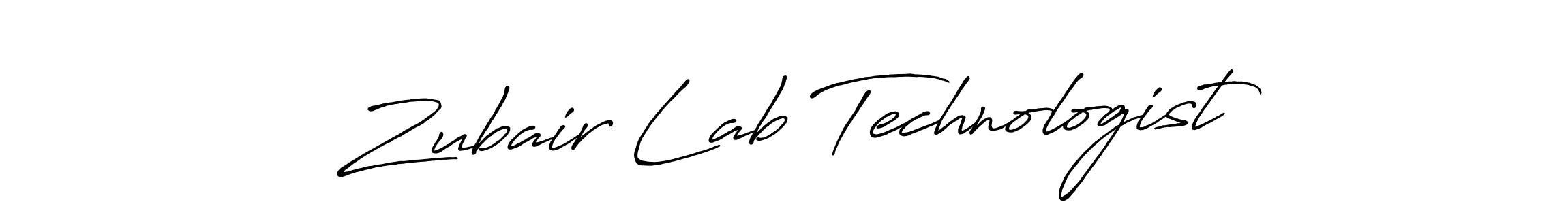 The best way (Antro_Vectra_Bolder) to make a short signature is to pick only two or three words in your name. The name Zubair Lab Technologist include a total of six letters. For converting this name. Zubair Lab Technologist signature style 7 images and pictures png