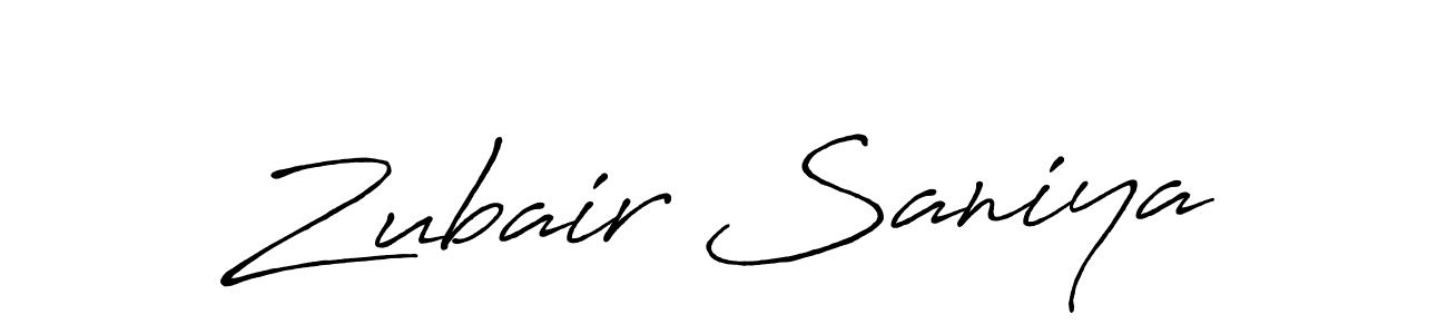 Also You can easily find your signature by using the search form. We will create Zubair Saniya name handwritten signature images for you free of cost using Antro_Vectra_Bolder sign style. Zubair Saniya signature style 7 images and pictures png
