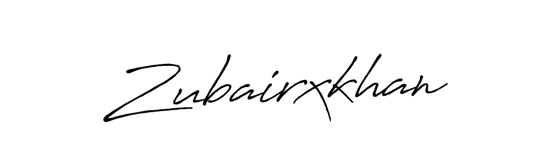 Make a beautiful signature design for name Zubairxkhan. With this signature (Antro_Vectra_Bolder) style, you can create a handwritten signature for free. Zubairxkhan signature style 7 images and pictures png