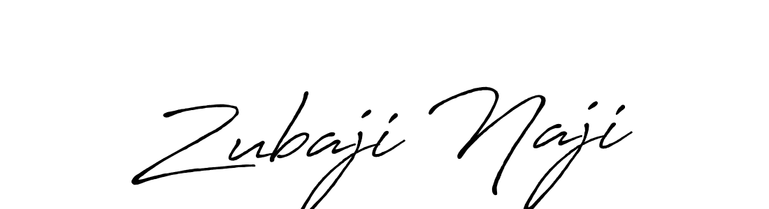 Use a signature maker to create a handwritten signature online. With this signature software, you can design (Antro_Vectra_Bolder) your own signature for name Zubaji Naji. Zubaji Naji signature style 7 images and pictures png