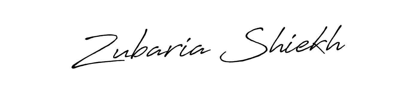 Zubaria Shiekh stylish signature style. Best Handwritten Sign (Antro_Vectra_Bolder) for my name. Handwritten Signature Collection Ideas for my name Zubaria Shiekh. Zubaria Shiekh signature style 7 images and pictures png