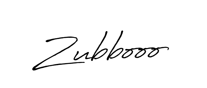 Create a beautiful signature design for name Zubbooo. With this signature (Antro_Vectra_Bolder) fonts, you can make a handwritten signature for free. Zubbooo signature style 7 images and pictures png