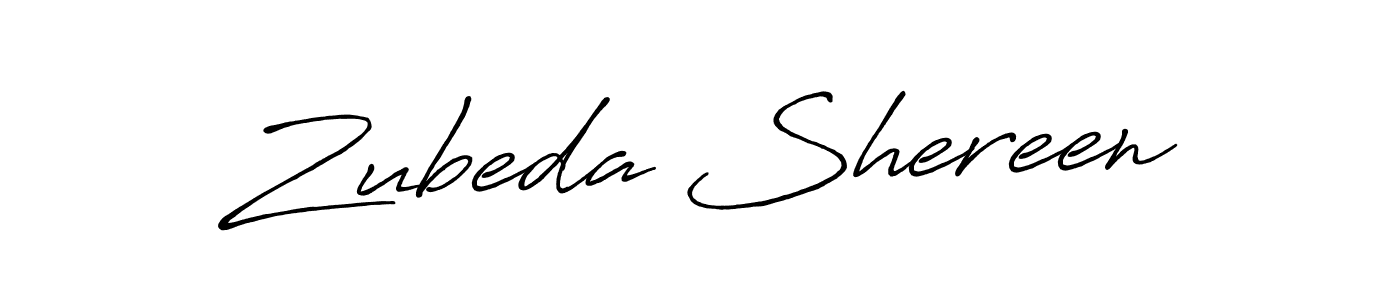 Also we have Zubeda Shereen name is the best signature style. Create professional handwritten signature collection using Antro_Vectra_Bolder autograph style. Zubeda Shereen signature style 7 images and pictures png