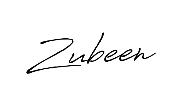 Make a beautiful signature design for name Zubeen. With this signature (Antro_Vectra_Bolder) style, you can create a handwritten signature for free. Zubeen signature style 7 images and pictures png