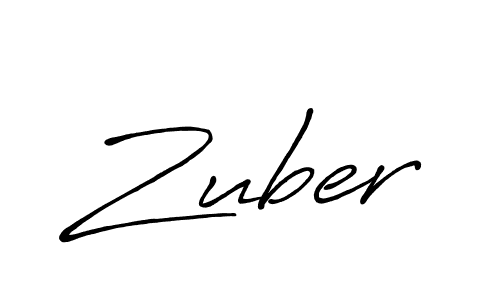 How to make Zuber name signature. Use Antro_Vectra_Bolder style for creating short signs online. This is the latest handwritten sign. Zuber signature style 7 images and pictures png