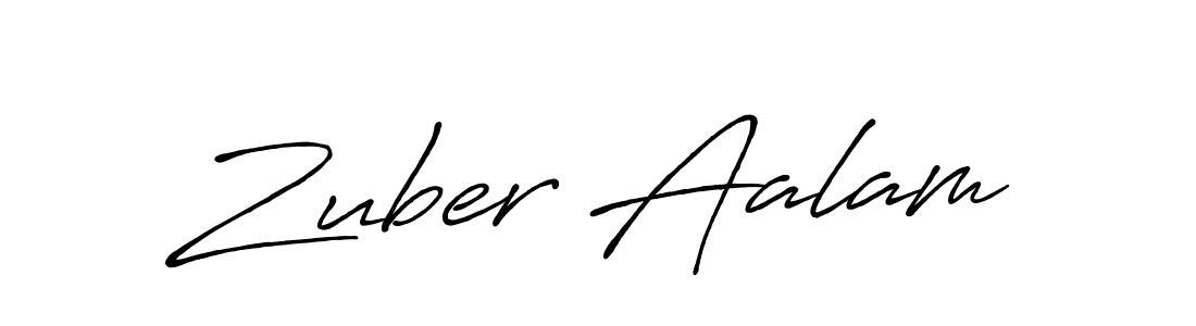 You should practise on your own different ways (Antro_Vectra_Bolder) to write your name (Zuber Aalam) in signature. don't let someone else do it for you. Zuber Aalam signature style 7 images and pictures png