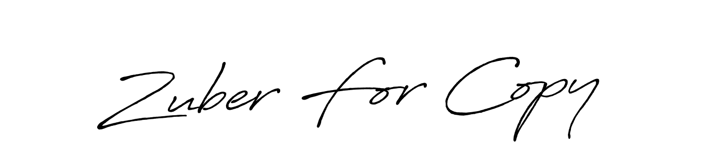 Once you've used our free online signature maker to create your best signature Antro_Vectra_Bolder style, it's time to enjoy all of the benefits that Zuber For Copy name signing documents. Zuber For Copy signature style 7 images and pictures png