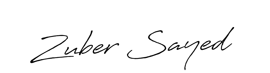 if you are searching for the best signature style for your name Zuber Sayed. so please give up your signature search. here we have designed multiple signature styles  using Antro_Vectra_Bolder. Zuber Sayed signature style 7 images and pictures png