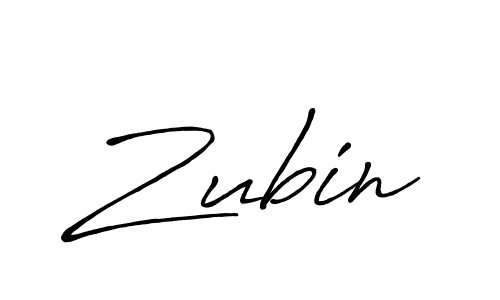 Zubin stylish signature style. Best Handwritten Sign (Antro_Vectra_Bolder) for my name. Handwritten Signature Collection Ideas for my name Zubin. Zubin signature style 7 images and pictures png