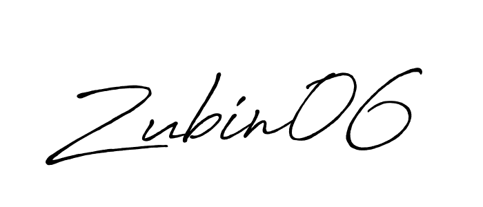 Also we have Zubin06 name is the best signature style. Create professional handwritten signature collection using Antro_Vectra_Bolder autograph style. Zubin06 signature style 7 images and pictures png
