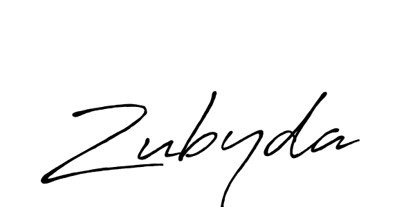 You should practise on your own different ways (Antro_Vectra_Bolder) to write your name (Zubyda) in signature. don't let someone else do it for you. Zubyda signature style 7 images and pictures png