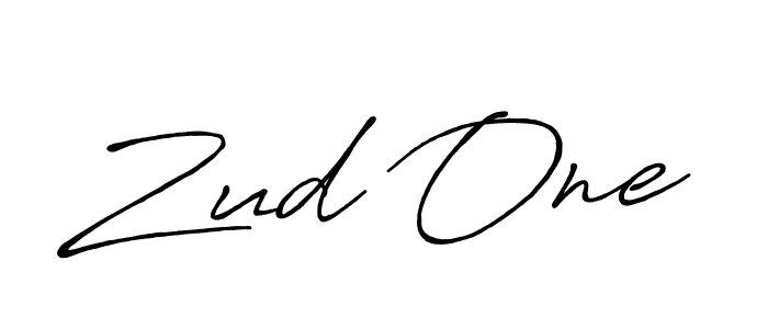 Make a beautiful signature design for name Zud One. With this signature (Antro_Vectra_Bolder) style, you can create a handwritten signature for free. Zud One signature style 7 images and pictures png