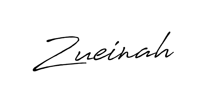 How to make Zueinah signature? Antro_Vectra_Bolder is a professional autograph style. Create handwritten signature for Zueinah name. Zueinah signature style 7 images and pictures png