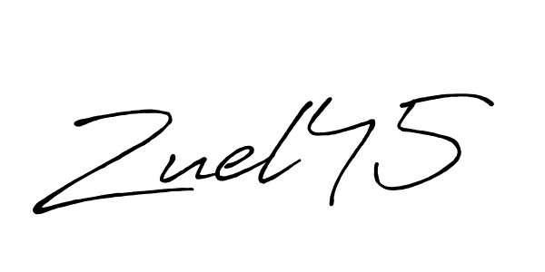 Create a beautiful signature design for name Zuel45. With this signature (Antro_Vectra_Bolder) fonts, you can make a handwritten signature for free. Zuel45 signature style 7 images and pictures png