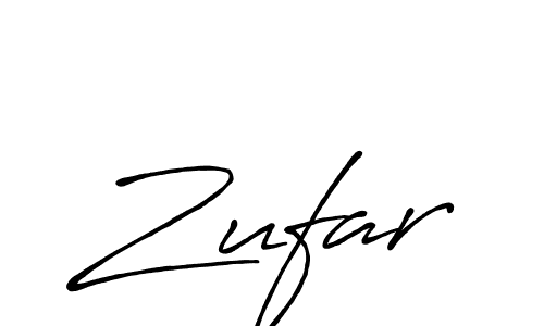 Zufar stylish signature style. Best Handwritten Sign (Antro_Vectra_Bolder) for my name. Handwritten Signature Collection Ideas for my name Zufar. Zufar signature style 7 images and pictures png