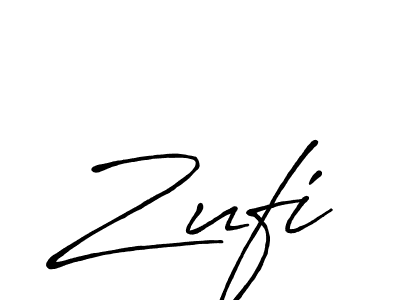 Zufi stylish signature style. Best Handwritten Sign (Antro_Vectra_Bolder) for my name. Handwritten Signature Collection Ideas for my name Zufi. Zufi signature style 7 images and pictures png