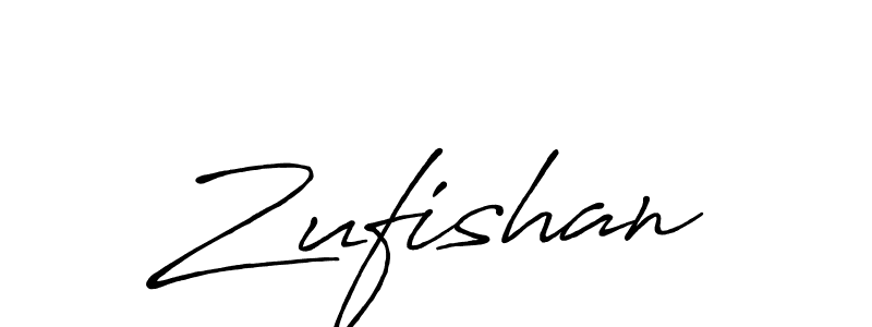 How to make Zufishan name signature. Use Antro_Vectra_Bolder style for creating short signs online. This is the latest handwritten sign. Zufishan signature style 7 images and pictures png