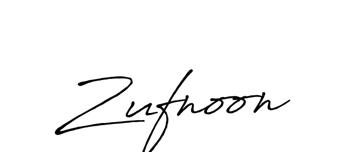 Design your own signature with our free online signature maker. With this signature software, you can create a handwritten (Antro_Vectra_Bolder) signature for name Zufnoon. Zufnoon signature style 7 images and pictures png