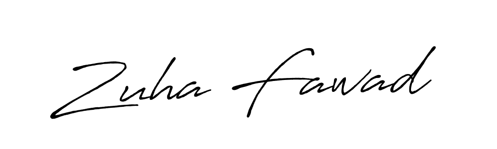 This is the best signature style for the Zuha Fawad name. Also you like these signature font (Antro_Vectra_Bolder). Mix name signature. Zuha Fawad signature style 7 images and pictures png