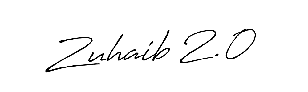 Create a beautiful signature design for name Zuhaib 2.0. With this signature (Antro_Vectra_Bolder) fonts, you can make a handwritten signature for free. Zuhaib 2.0 signature style 7 images and pictures png