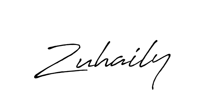 Also You can easily find your signature by using the search form. We will create Zuhaily name handwritten signature images for you free of cost using Antro_Vectra_Bolder sign style. Zuhaily signature style 7 images and pictures png