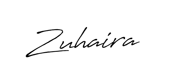 It looks lik you need a new signature style for name Zuhaira. Design unique handwritten (Antro_Vectra_Bolder) signature with our free signature maker in just a few clicks. Zuhaira signature style 7 images and pictures png