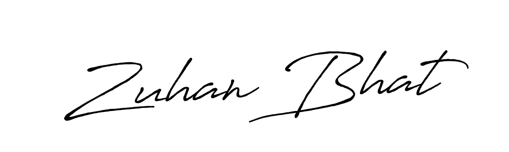 Similarly Antro_Vectra_Bolder is the best handwritten signature design. Signature creator online .You can use it as an online autograph creator for name Zuhan Bhat. Zuhan Bhat signature style 7 images and pictures png
