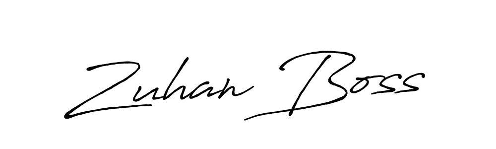 Make a beautiful signature design for name Zuhan Boss. Use this online signature maker to create a handwritten signature for free. Zuhan Boss signature style 7 images and pictures png
