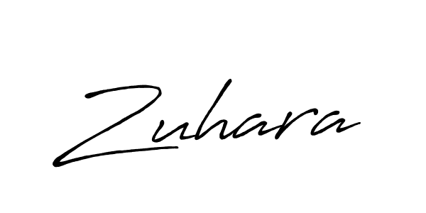 Use a signature maker to create a handwritten signature online. With this signature software, you can design (Antro_Vectra_Bolder) your own signature for name Zuhara. Zuhara signature style 7 images and pictures png