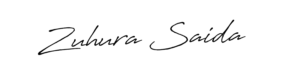 Also You can easily find your signature by using the search form. We will create Zuhura Saida name handwritten signature images for you free of cost using Antro_Vectra_Bolder sign style. Zuhura Saida signature style 7 images and pictures png