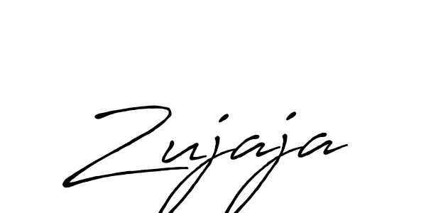 Create a beautiful signature design for name Zujaja. With this signature (Antro_Vectra_Bolder) fonts, you can make a handwritten signature for free. Zujaja signature style 7 images and pictures png