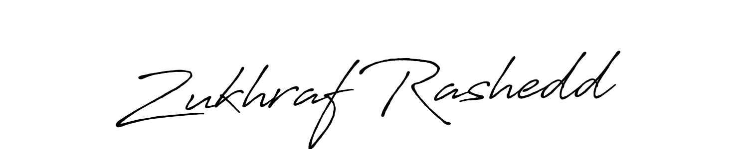Design your own signature with our free online signature maker. With this signature software, you can create a handwritten (Antro_Vectra_Bolder) signature for name Zukhraf Rashedd. Zukhraf Rashedd signature style 7 images and pictures png