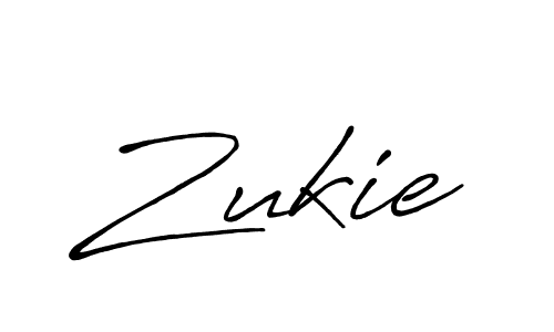 Zukie stylish signature style. Best Handwritten Sign (Antro_Vectra_Bolder) for my name. Handwritten Signature Collection Ideas for my name Zukie. Zukie signature style 7 images and pictures png