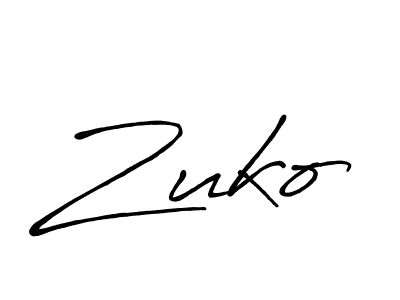 Design your own signature with our free online signature maker. With this signature software, you can create a handwritten (Antro_Vectra_Bolder) signature for name Zuko. Zuko signature style 7 images and pictures png